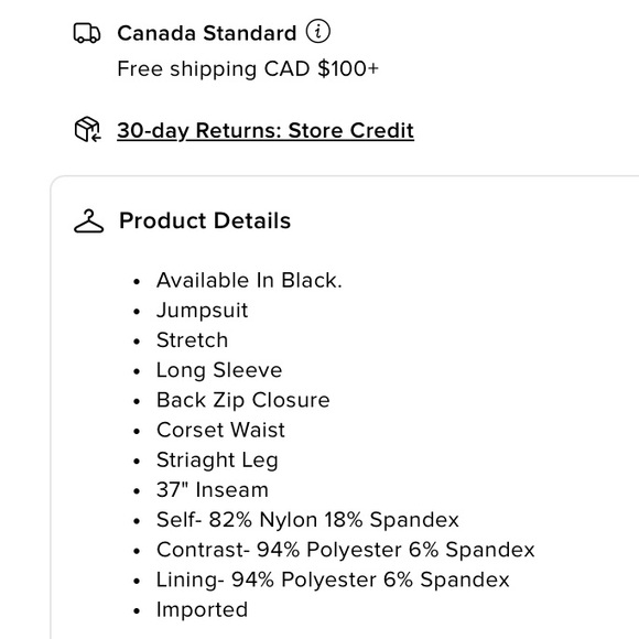 FashionNova Aria Long Sleeve Corset Waist Jumpsuit - Black - Picture 4 of 4